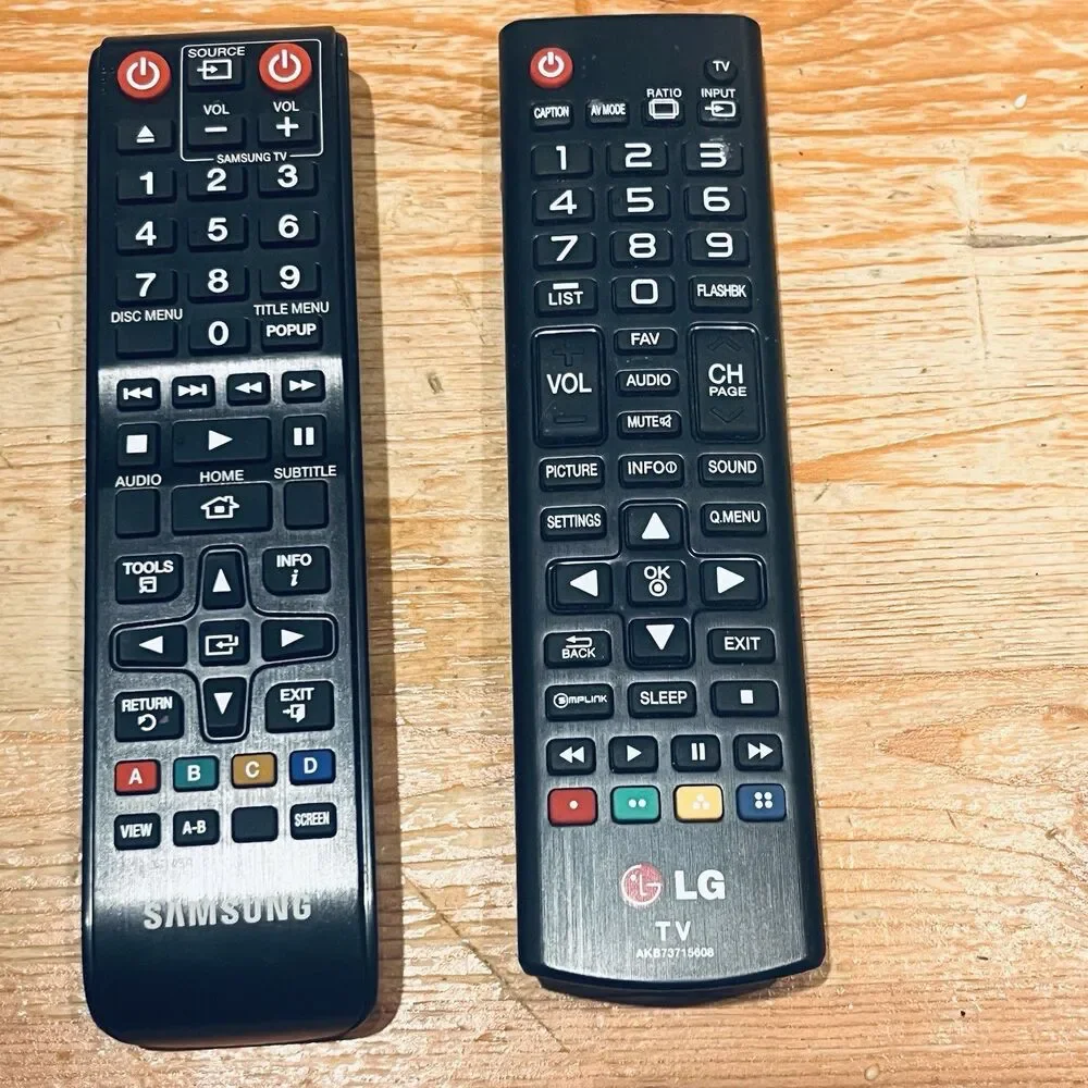 Lot of 3 Samsung & LG TV Working Pre-Owned OEM Style Original Remote Controls